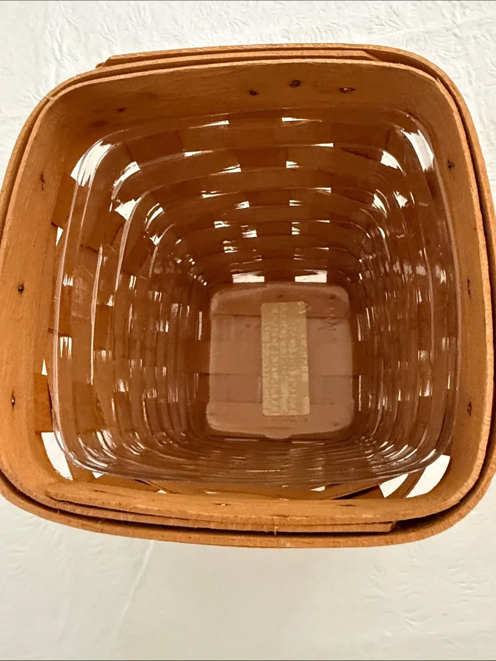 Longaberger Small Spoon basket with liner